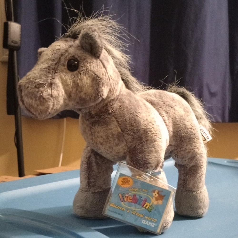 GANZ Webkinz Plush Horse in Gray